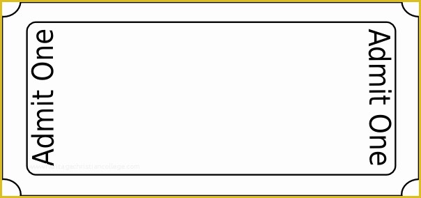Editable Ticket Template Free Of 6 Ticket Templates