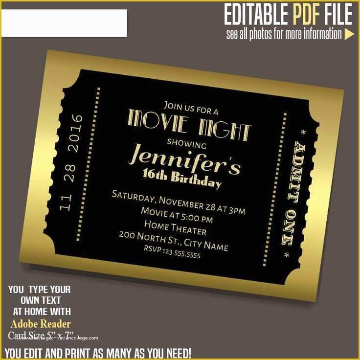 Editable Ticket Template Free Of Best 25 Movie Ticket Template Ideas On Pinterest