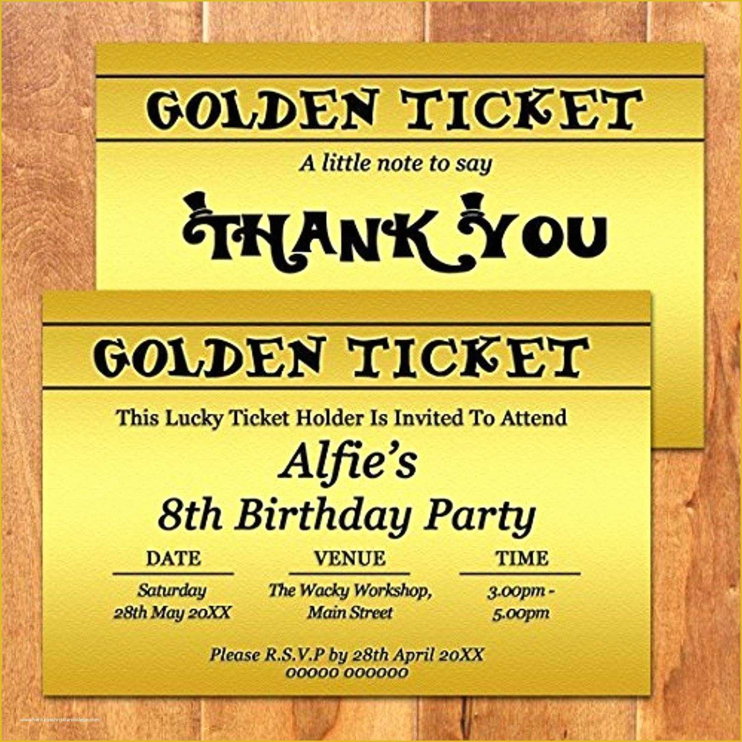 Editable Ticket Template Free Of Expensive Golden Ticket Template Editable