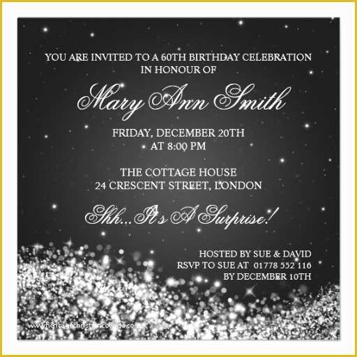 Elegant Birthday Invitation Templates Free Of 10 Elegant Birthday Invitations Ideas – Wording Samples