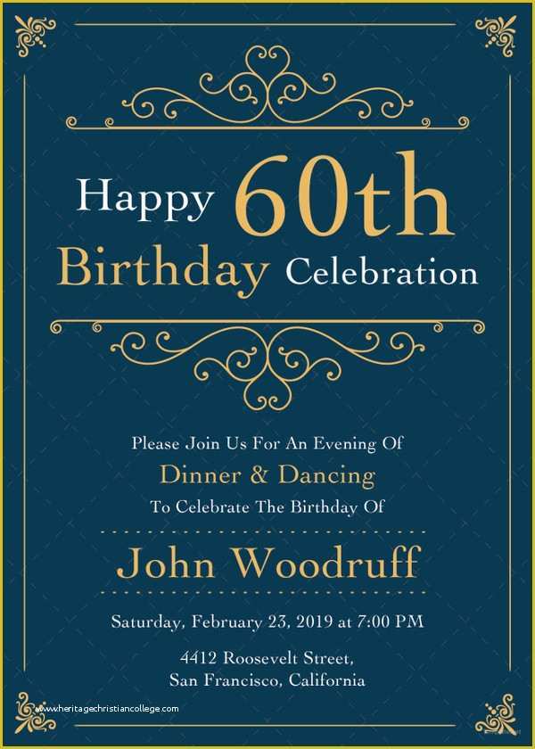 Elegant Birthday Invitation Templates Free Of Birthday Invitation Template 44 Free Word Pdf Psd Ai