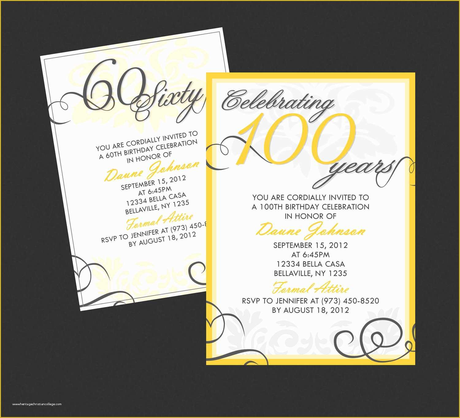 Elegant Birthday Invitation Templates Free Of Briana On Etsy