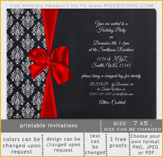 Elegant Birthday Invitation Templates Free Of Elegant Christmas Party Invitation Template Inspirational