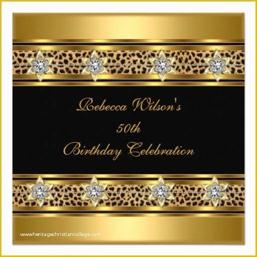 Elegant Birthday Invitation Templates Free Of Free Printable Elegant 50th Birthday Party Invitations
