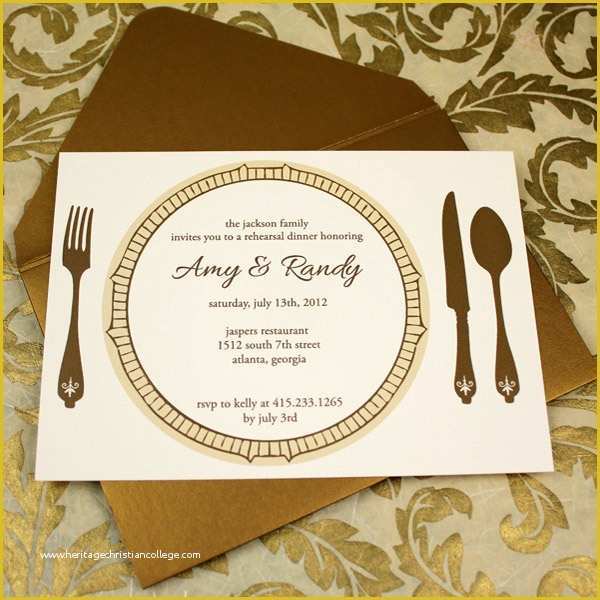 Elegant Birthday Invitation Templates Free Of Invitation Template – Elegant Rehearsal Dinner Invitation