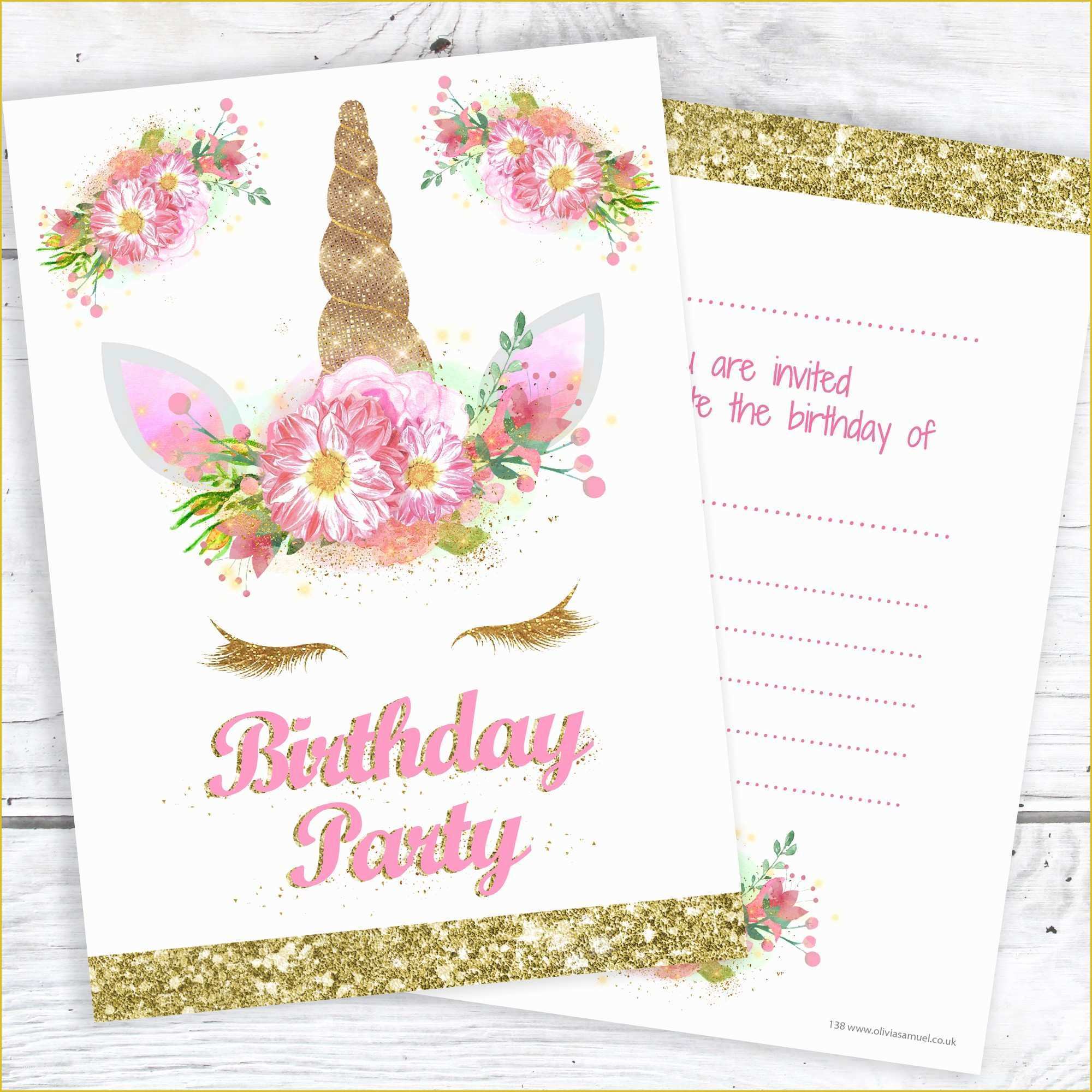 Elegant Birthday Invitation Templates Free Of Unicorn Birthday Invitation Template Free Elegant Blank