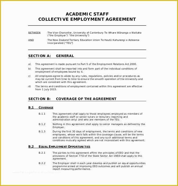Employment Contract Template Free Of 21 Employment Agreement Templates – Free Word Pdf format