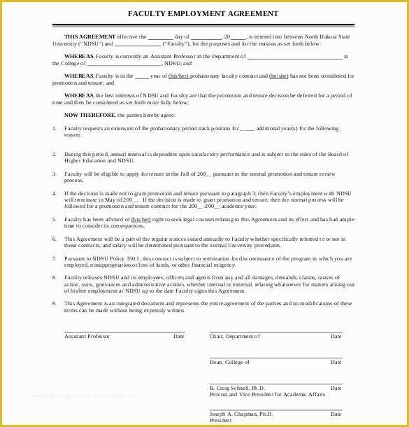 Employment Contract Template Free Of 21 Employment Agreement Templates – Free Word Pdf format