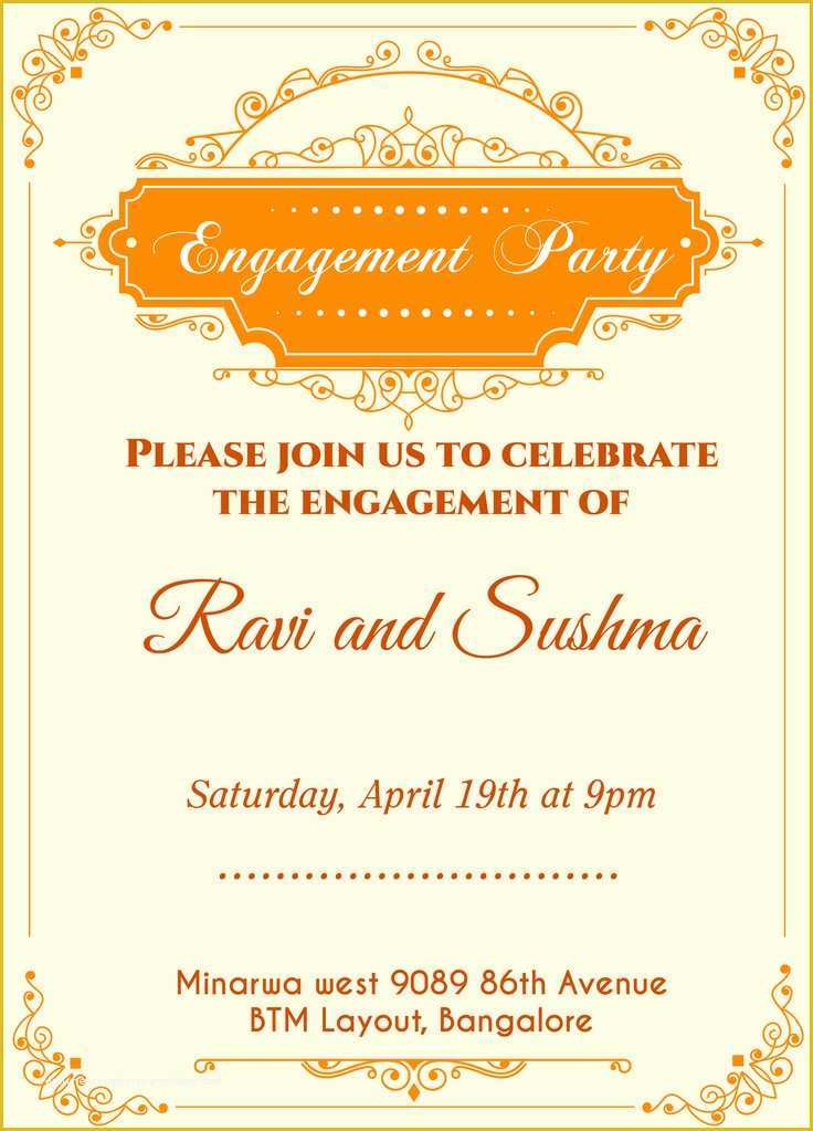 Engagement Invitation Templates Free Download Of 13 Best Images About Engagement Invitation Wordings On