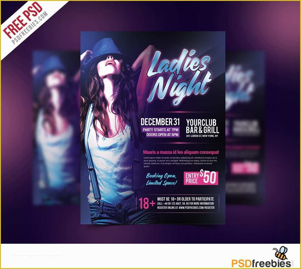 Event Flyer Templates Free Download Of La S Night Party Flyer Free Psd Template Download