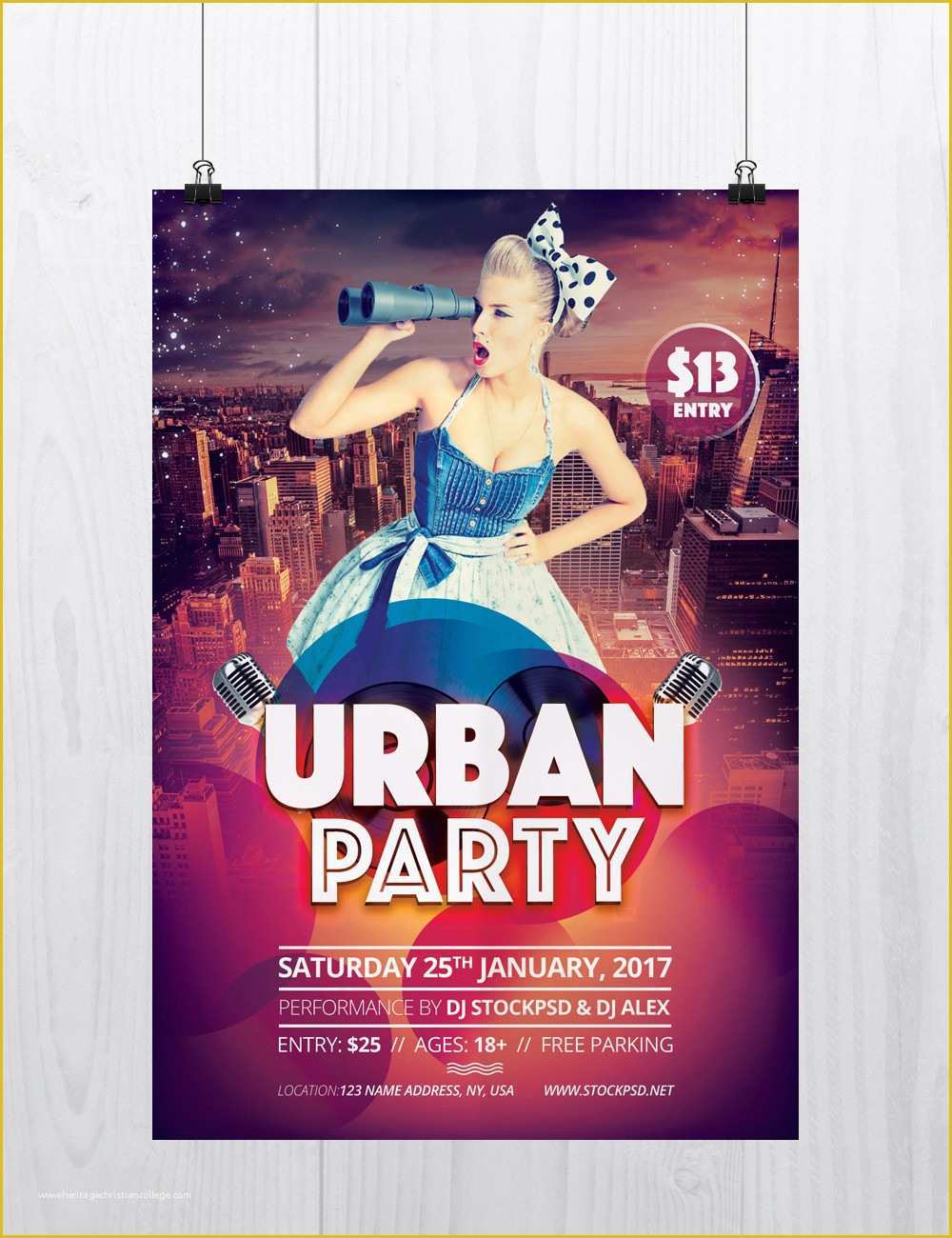 Event Flyer Templates Free Download Of Urban Party Download Free Psd Flyer Template Stockpsd