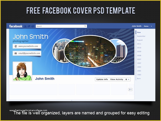 Facebook Cover Template Free Of 19 Splendorous Timeline Covers Psd Templates