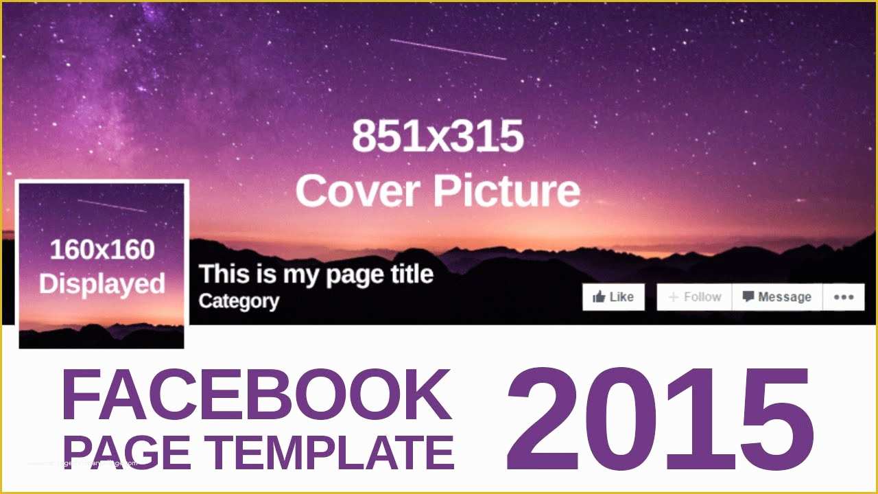 Facebook Cover Template Free Of Advanced Page Template 2015