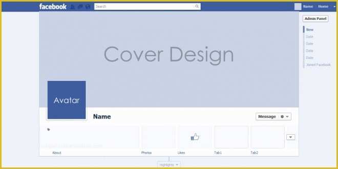 Facebook Cover Template Free Of All New Psd for Timeline Cover Mock Up 2013