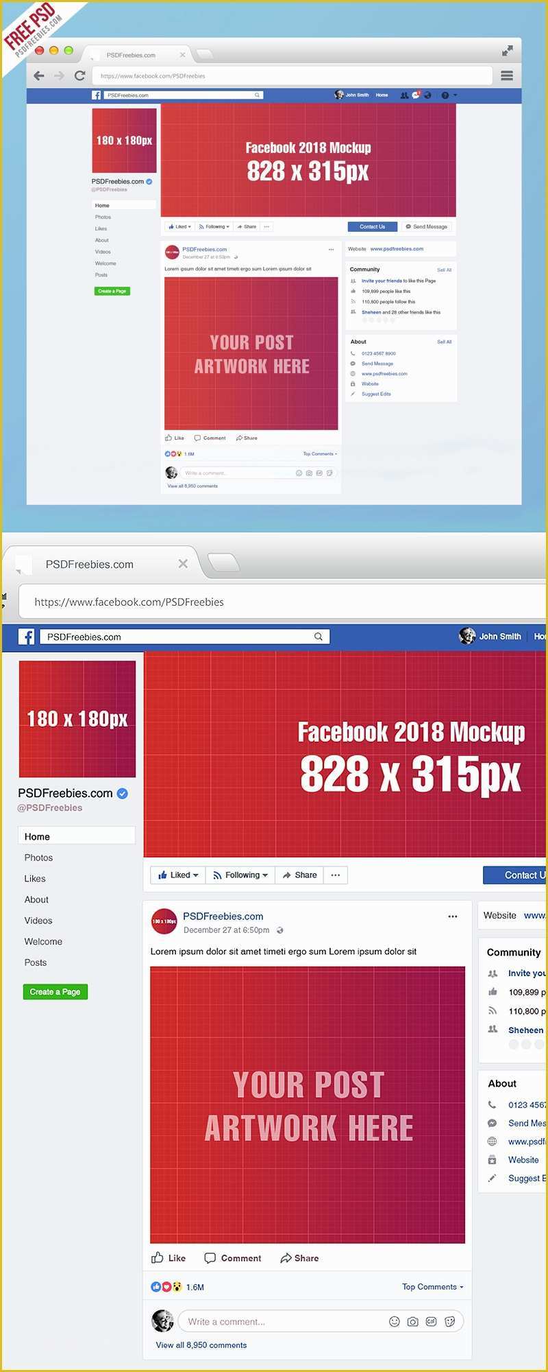 Facebook Cover Template Free Of Cover Template 2018 2018 Mockup Template