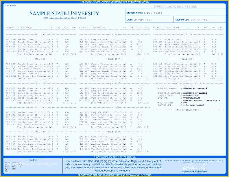 Fake High School Transcript Template Free Of 23 Luxury How to Make A Fake High School Transcript Free