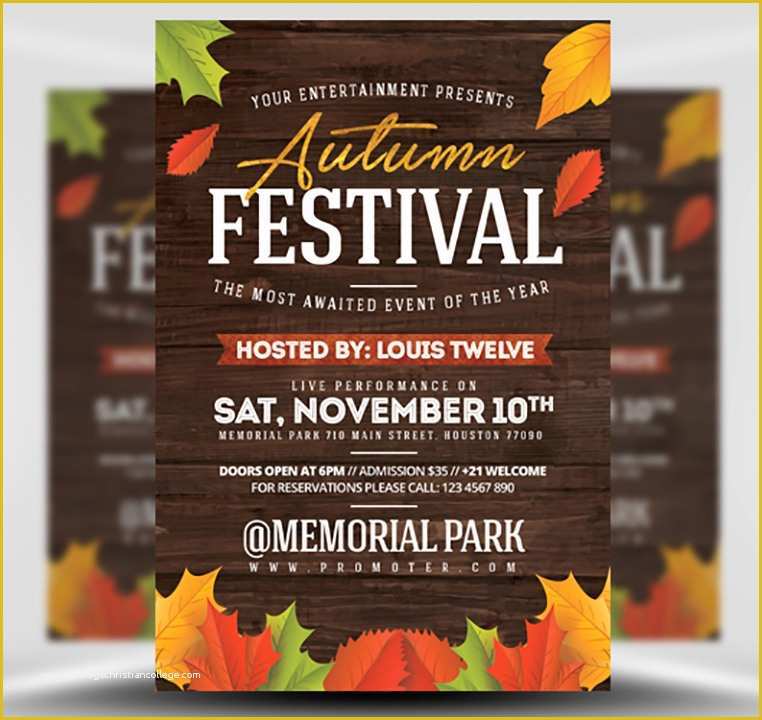 Fall Festival Flyer Template Free Of Autumn Festival Flyer Template Flyerheroes