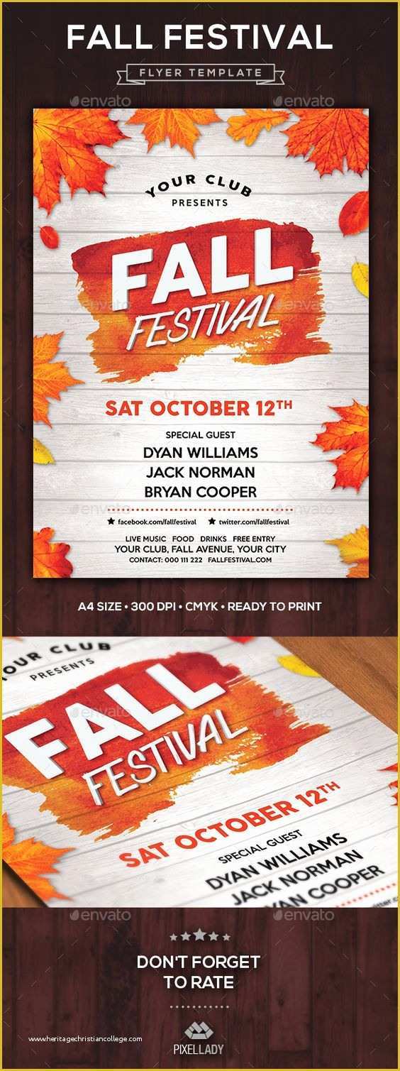 Fall Festival Flyer Template Free Of Fall Festival Flyer