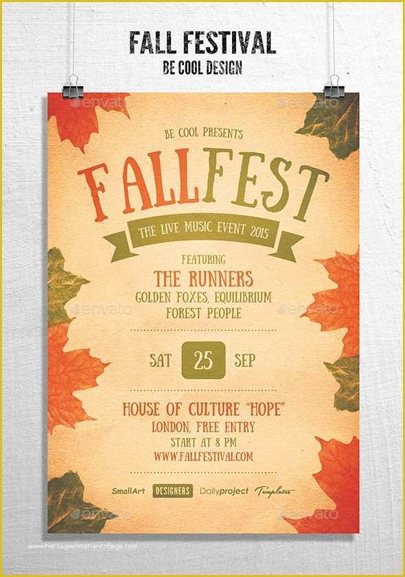 Fall Festival Flyer Template Free Of Fall Festival Flyer Poster