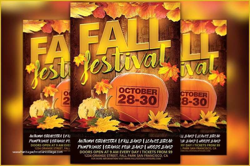 Fall Festival Flyer Template Free Of Fall Festival Flyer Template Flyer Templates Creative