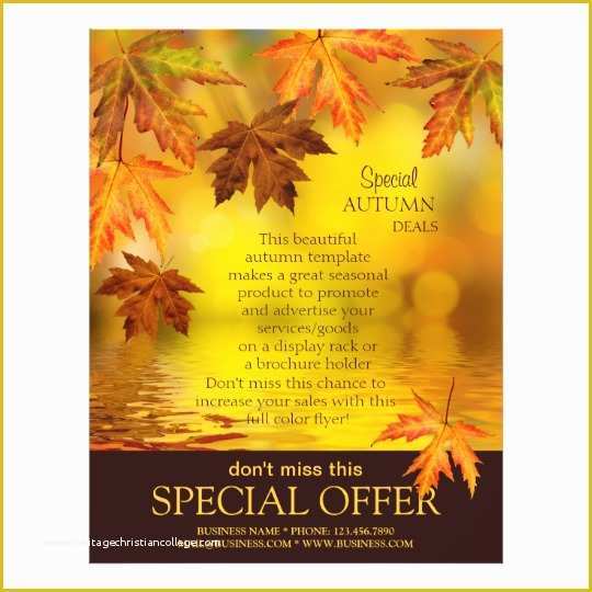 Fall Festival Flyer Template Free Of Fall Festival Flyer Template with Falling Leaves