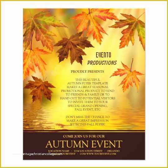 Fall Festival Flyer Template Free Of Fall Festival Thanksgiving Flyer Template