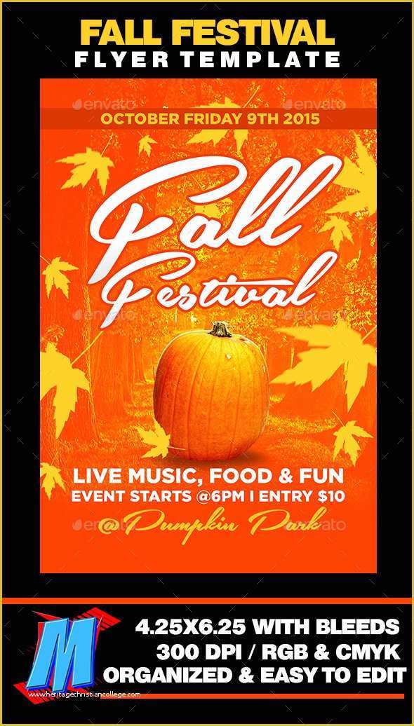 Fall Festival Flyer Template Free Of Free Printable Flyer Templates for Fall Festival Fixride