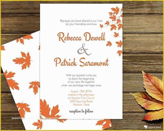 Fall Invitation Templates Free Of 175 Best Free Wedding Invitations Templates Images On