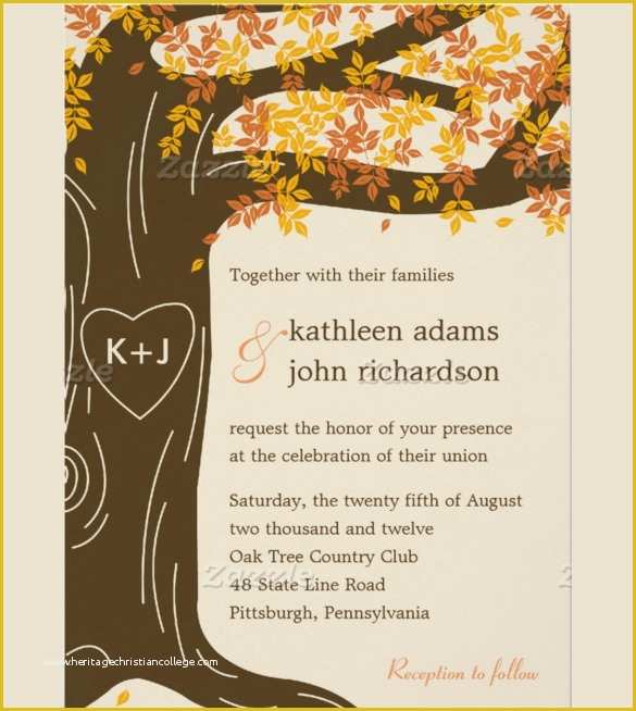 Fall Invitation Templates Free Of 26 Fall Wedding Invitation Templates – Free Sample