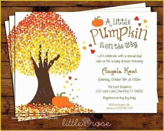 Fall Invitation Templates Free Of Fall Baby Shower Invitations – Friendswl