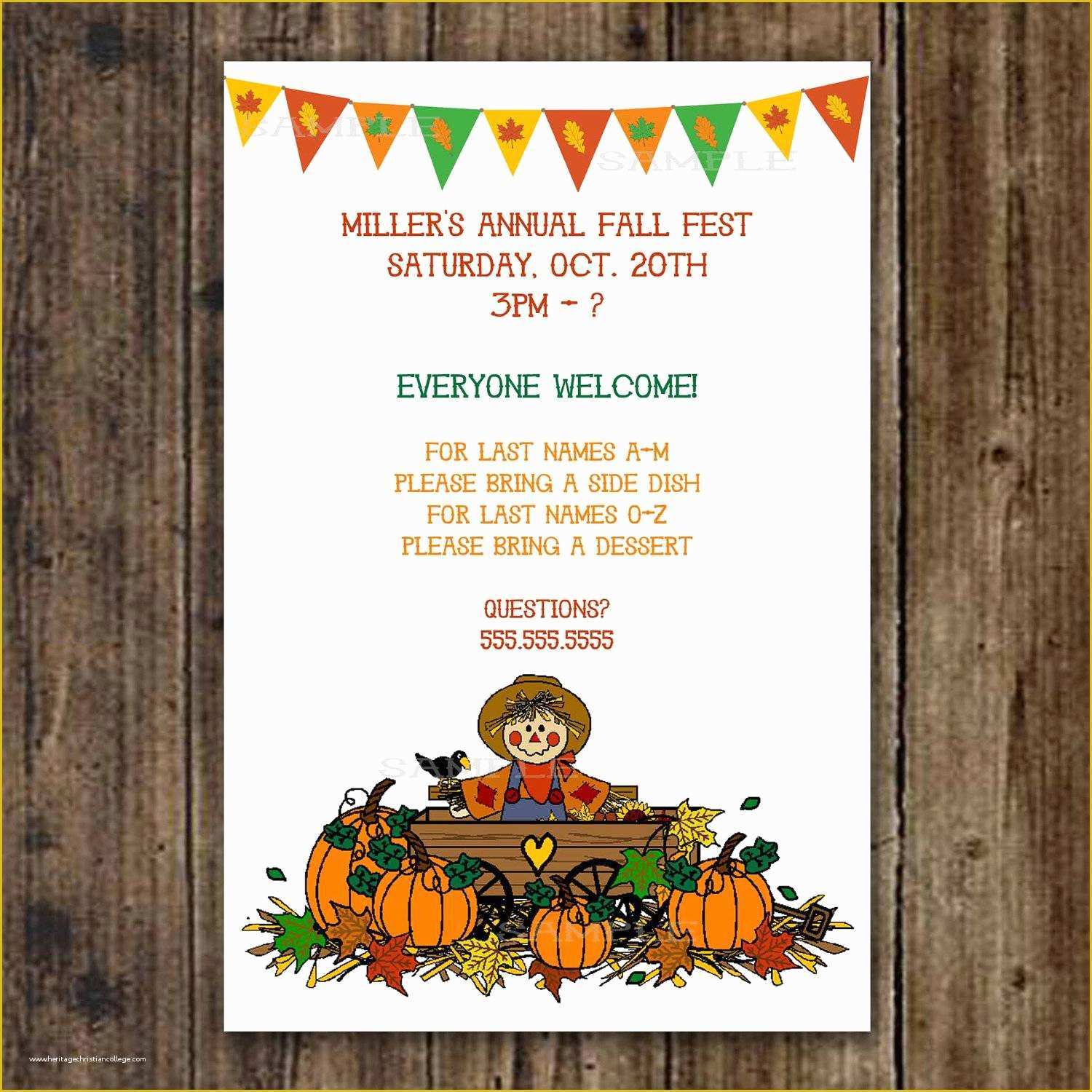 Fall Invitation Templates Free Of Fall Invitation Templates 