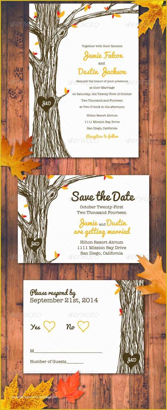 Fall Invitation Templates Free Of Printable Wedding Invitation Template