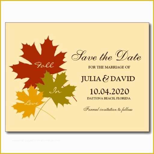Fall Save the Date Templates Free Of 17 Best Images About Fall Wedding Invitations and