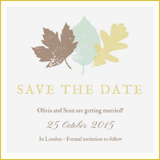 Fall Save the Date Templates Free Of Autumn Save the Date Templates by Canva