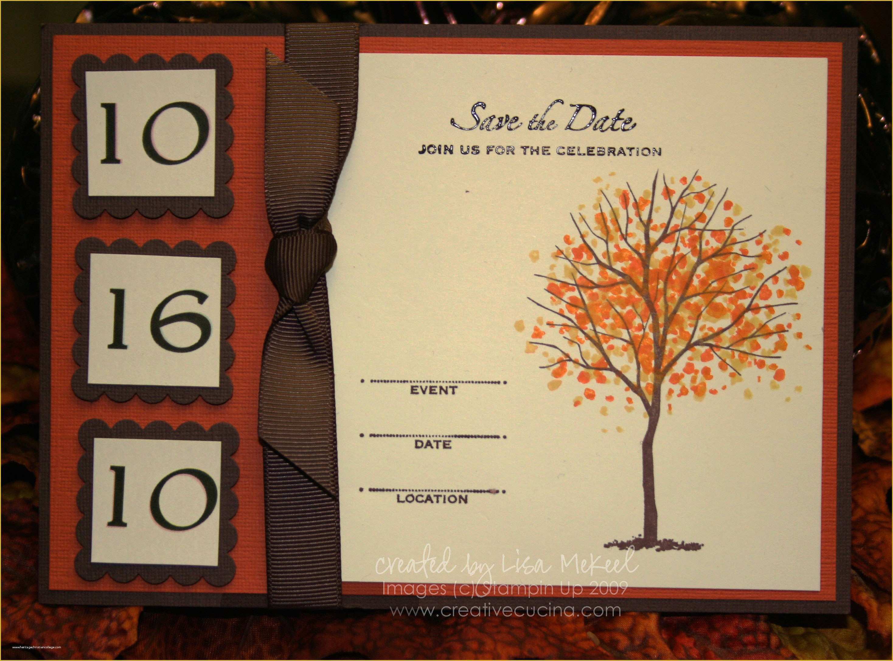 Fall Save the Date Templates Free Of Fall Autumn Wedding Save the Date Card or Invitation