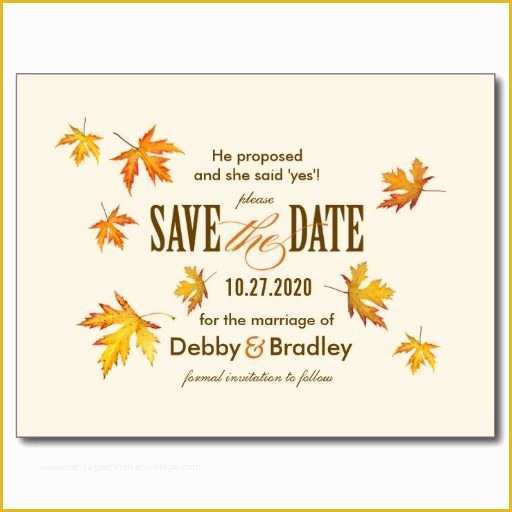 Fall Save the Date Templates Free Of Postcard Template Wedding Save the Dates and Save the
