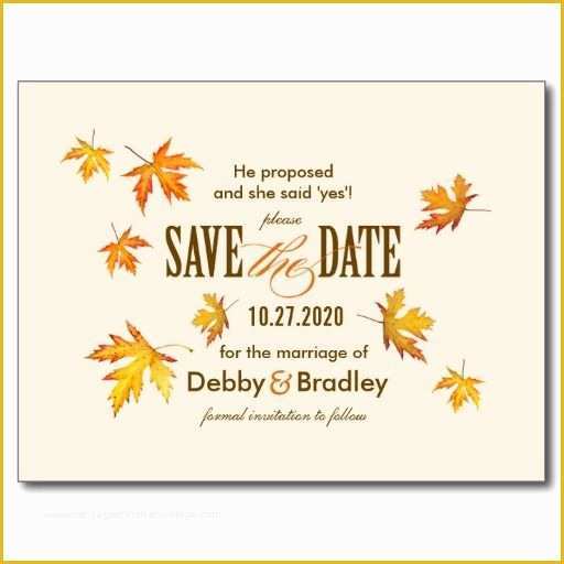 Fall Save the Date Templates Free Of Postcard Template Wedding Save the Dates and Save the