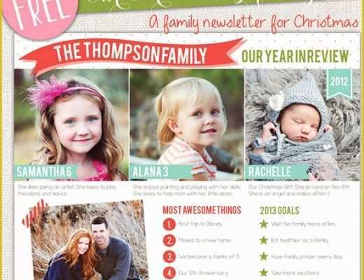 Family Christmas Newsletter Template Free Of 38 Christmas Email Newsletter Templates Free Psd Eps