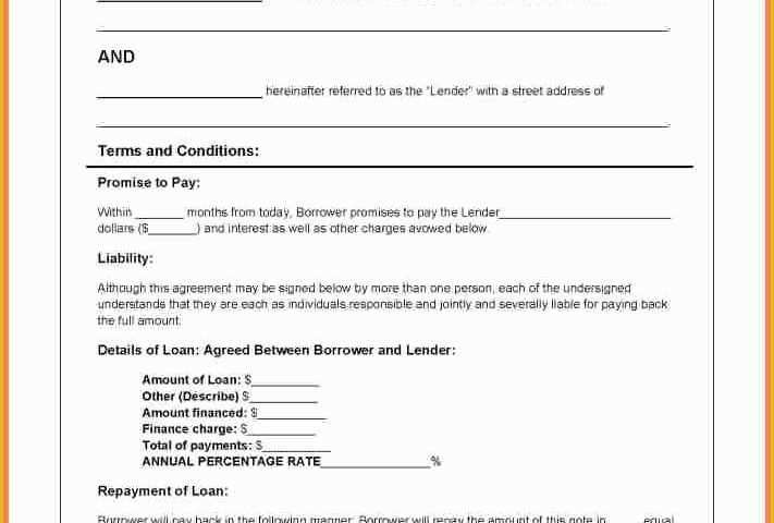 Family Loan Agreement Template Free Of 7 Template Loan Agreement Between Family Members