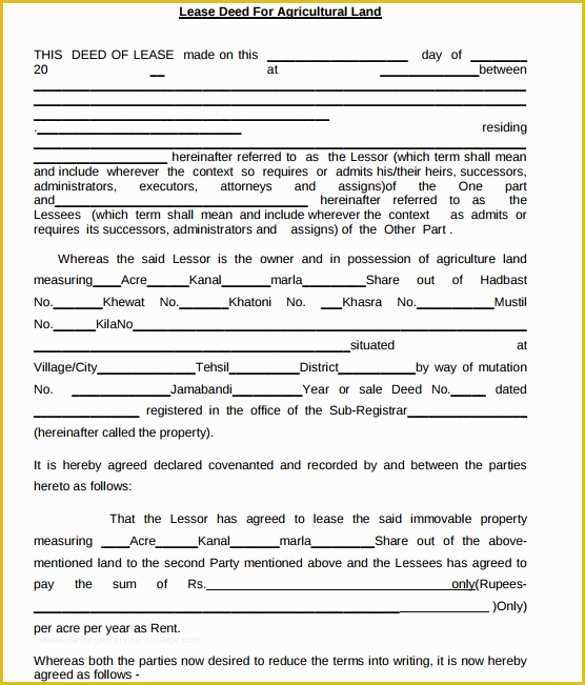 Farm Lease Agreement Template Free Of 12 Equipment Lease Agreement – Samples Examples & format