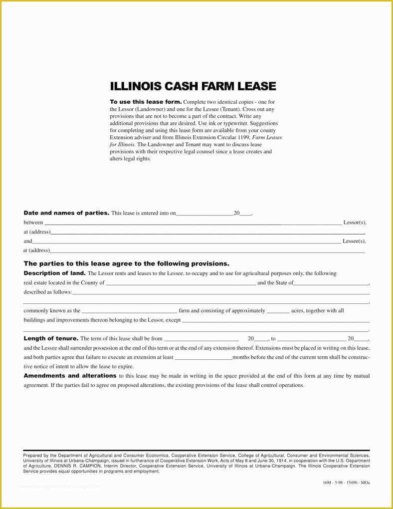 Farm Lease Agreement Template Free Of 8 Farm Lease Agreement Templates Pdf