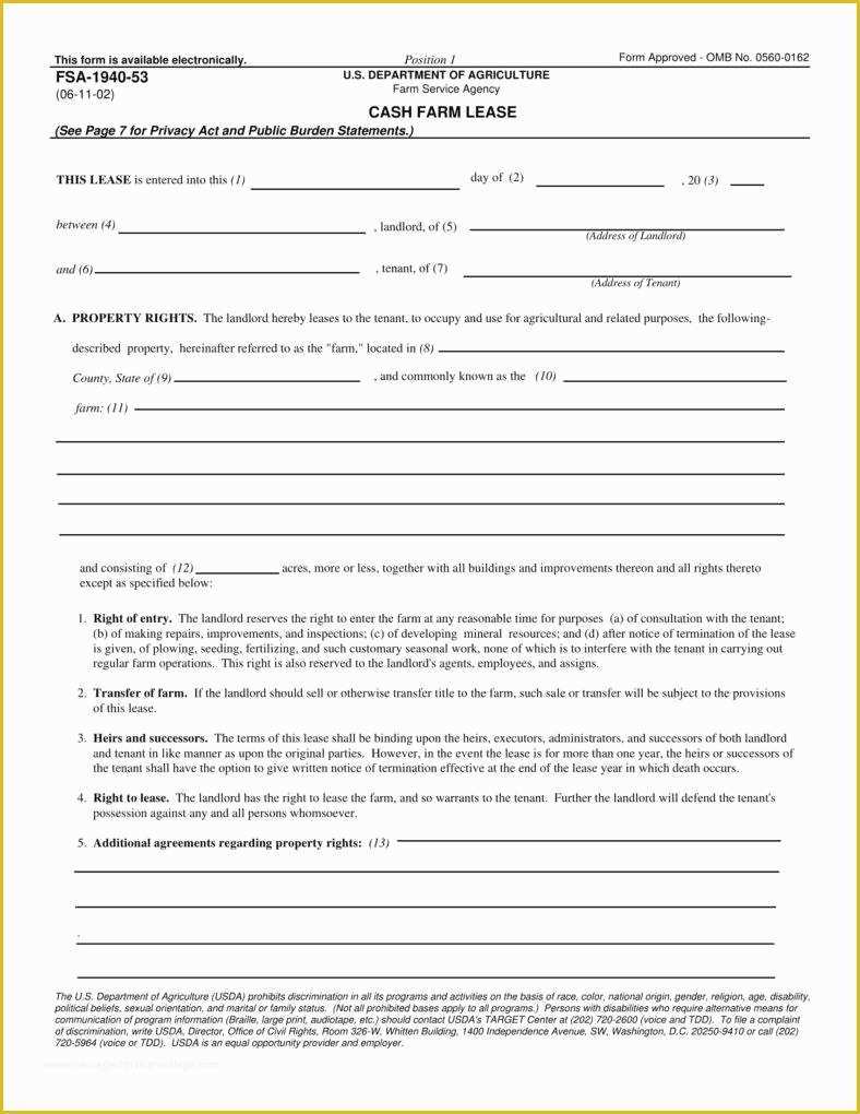 Farm Lease Agreement Template Free Of 8 Farm Lease Agreement Templates Pdf