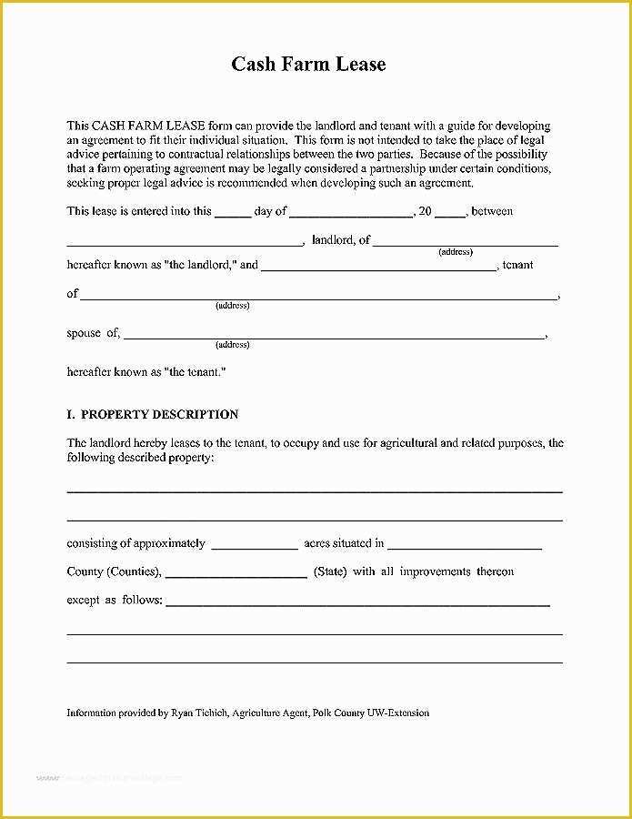 Farm Lease Agreement Template Free Of Land Lease Agreement Template for Parking Farmland Rental