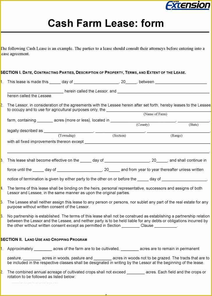 Farm Lease Agreement Template Free Of Rent and Lease Template Template Free Download