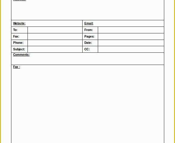 Fax Template Free Of 12 Free Fax Cover Sheet Templates – Free Sample Example