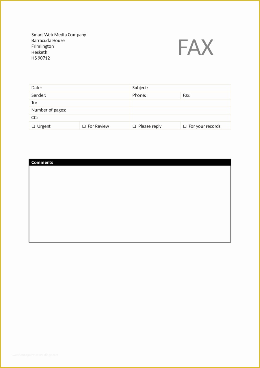 Fax Template Free Of 2019 Fax Cover Sheet Template Fillable Printable Pdf