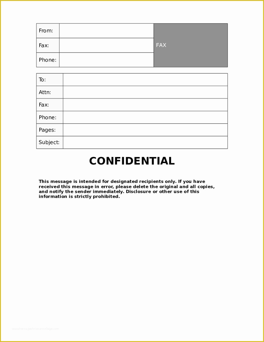 Fax Template Free Of 2019 Fax Cover Sheet Template Fillable Printable Pdf