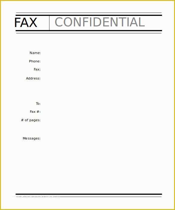 Fax Template Free Of 9 Professional Fax Cover Sheet Templates Free Sample