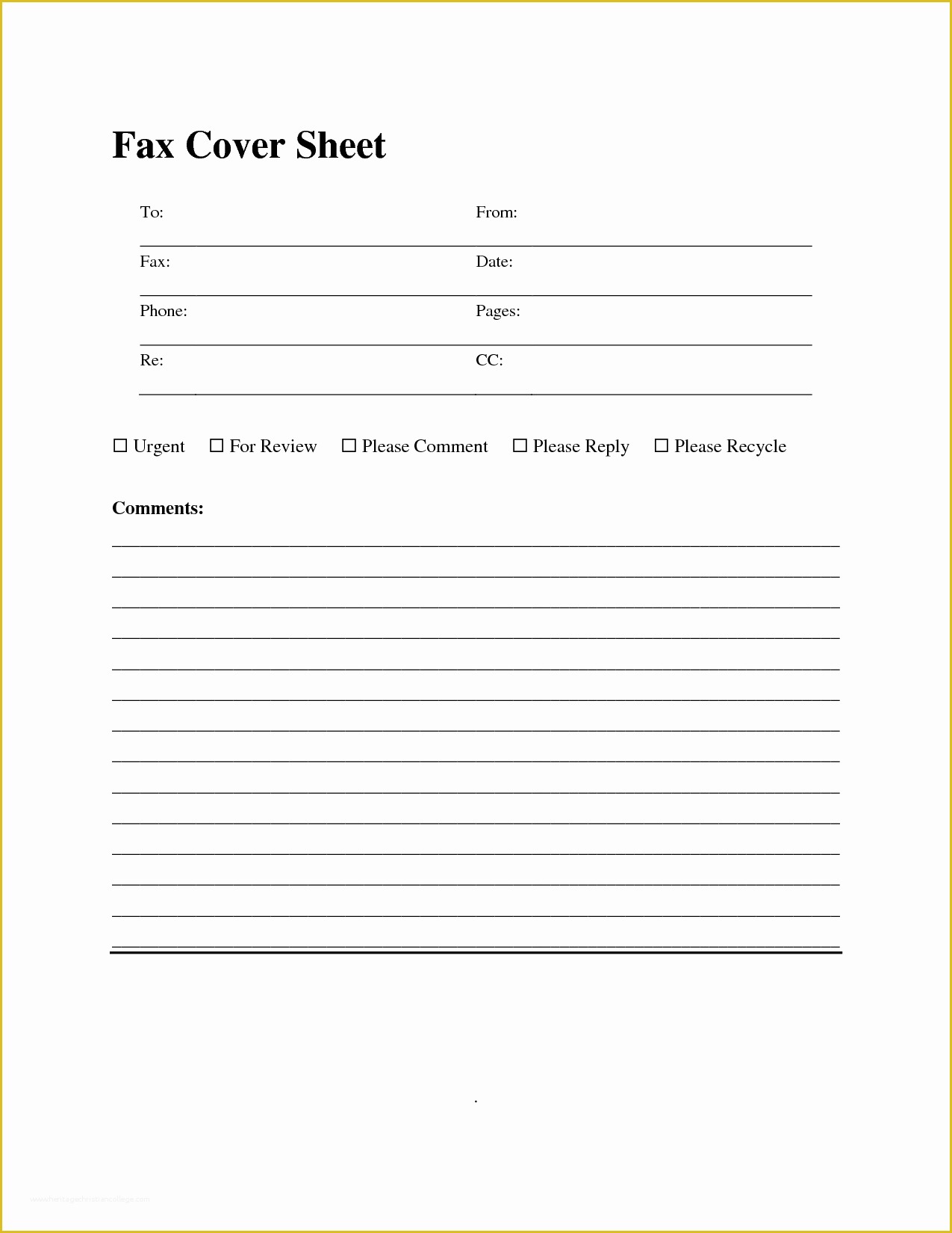 Fax Template Free Of Cover Sheet Template