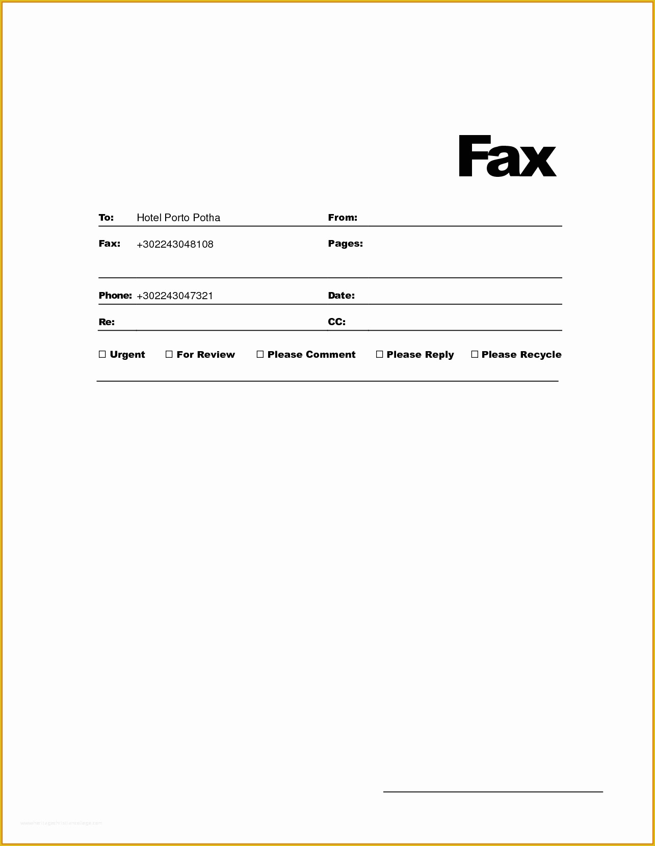 Fax Template Free Of Fax Cover Sheet Template for Wordreference Letters Words
